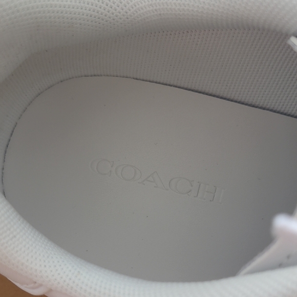 Coach Classic White Lace-Up Sneakers - Picture 4 of 13